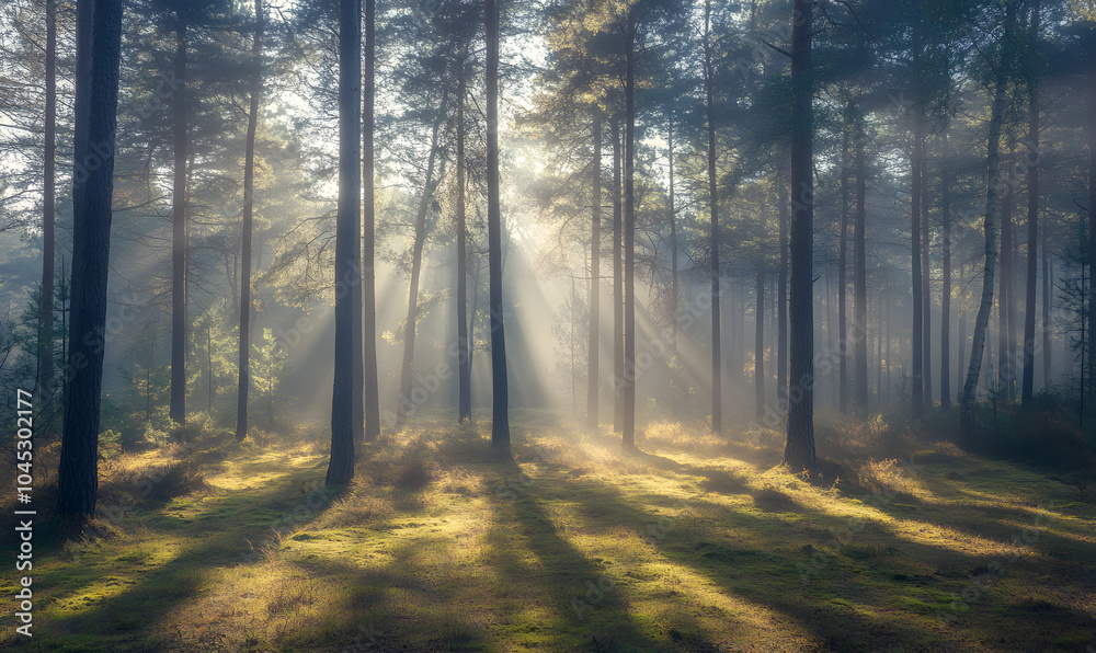 Fototapeta premium Spectacular Nature and Scenic Wonders: Golden Hour Sunsets, Lush Forests, Tranquil Beaches, and Vibrant Fields of Flowers in Stunning Views