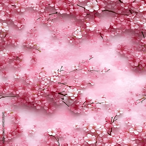 Vibrant Pink Floral Pattern Design