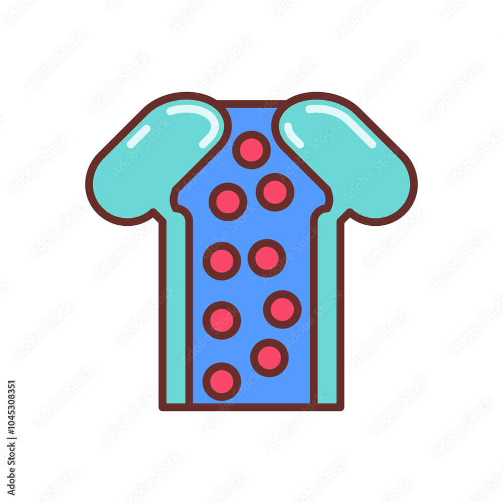 Nano Pores Filled Icons , Vector illustration Nano Pores Filled Icons , Vector illustration