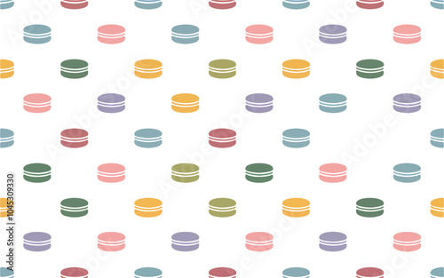 patterns of macaroons vector