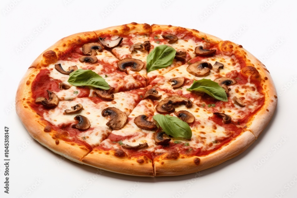 Pizza food white background mozzarella. Pizza food white background mozzarella.