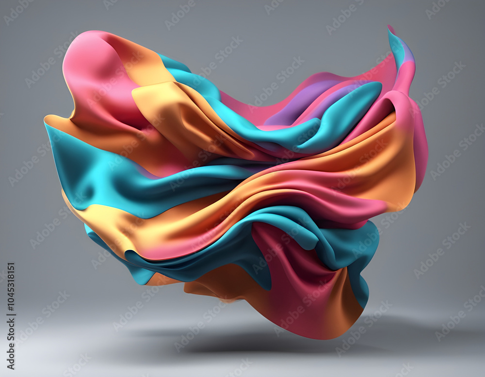 Obraz premium Colorful fluid creative modern background