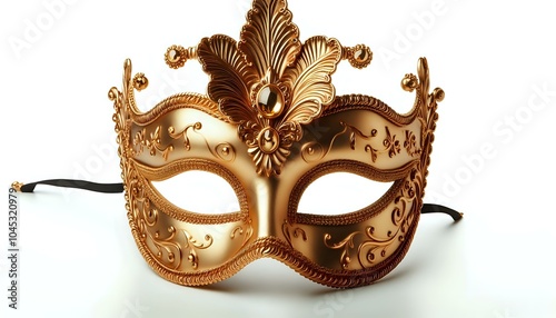 Ornate Golden Masquerade Mask 