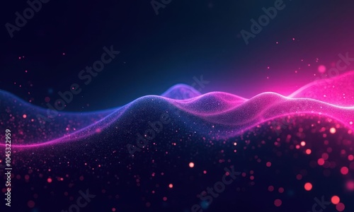 Abstract modern neon background or backdrop with glow and bokeh