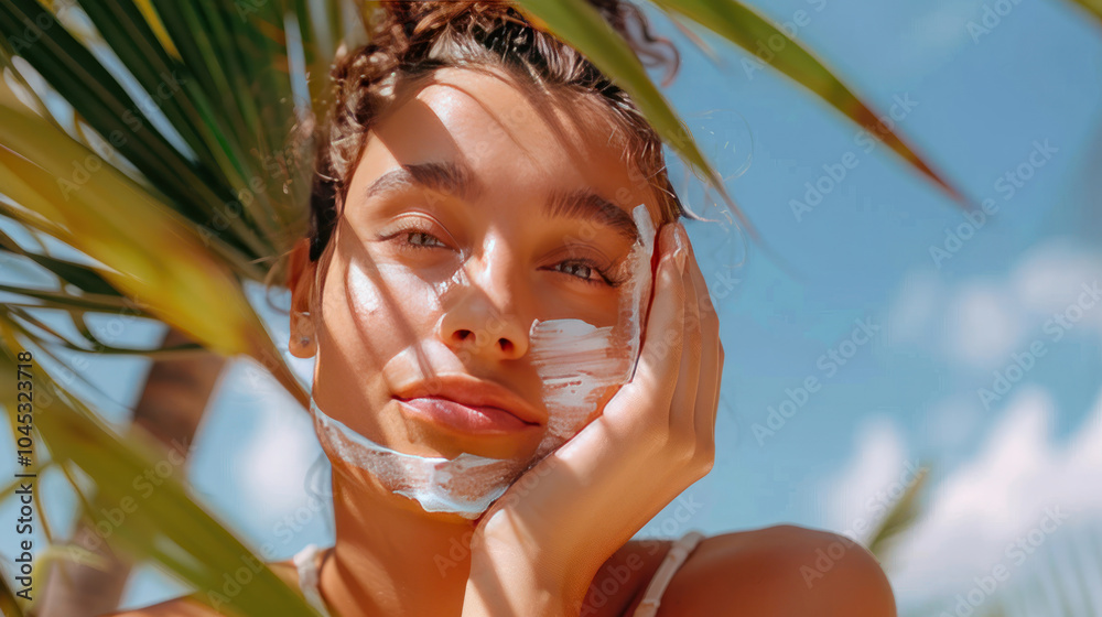 A model applying anti-aging body cream to her hands and arms, with soft, youthful skin as the result A model applying anti-aging body cream to her hands and arms, with soft, youthful skin as the result