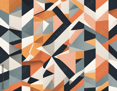 Colorful geometric irregular square background