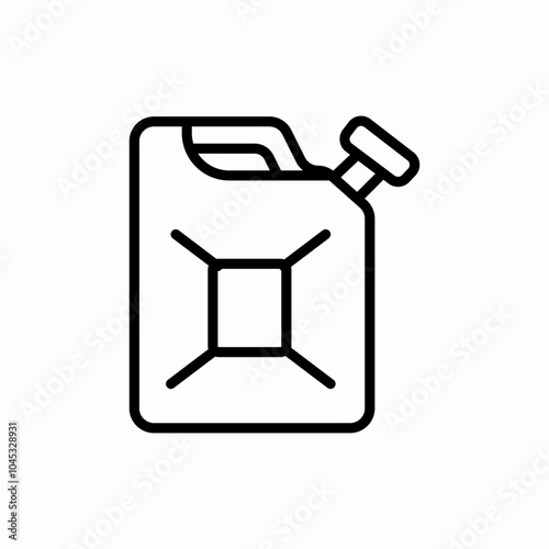 car fuel canister icon sign vector