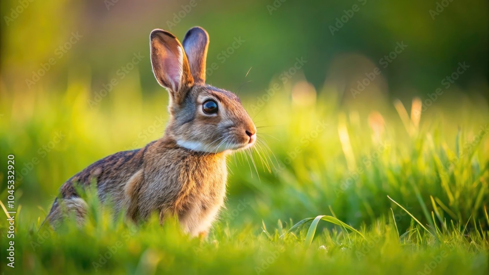 Playful brown rabbit in a grassy field, rabbit, cute, fluffy, animal, pet, wildlife, nature, furry, brown, adorable, mammal Playful brown rabbit in a grassy field, rabbit, cute, fluffy, animal, pet, wildlife, nature, furry, brown, adorable, mammal