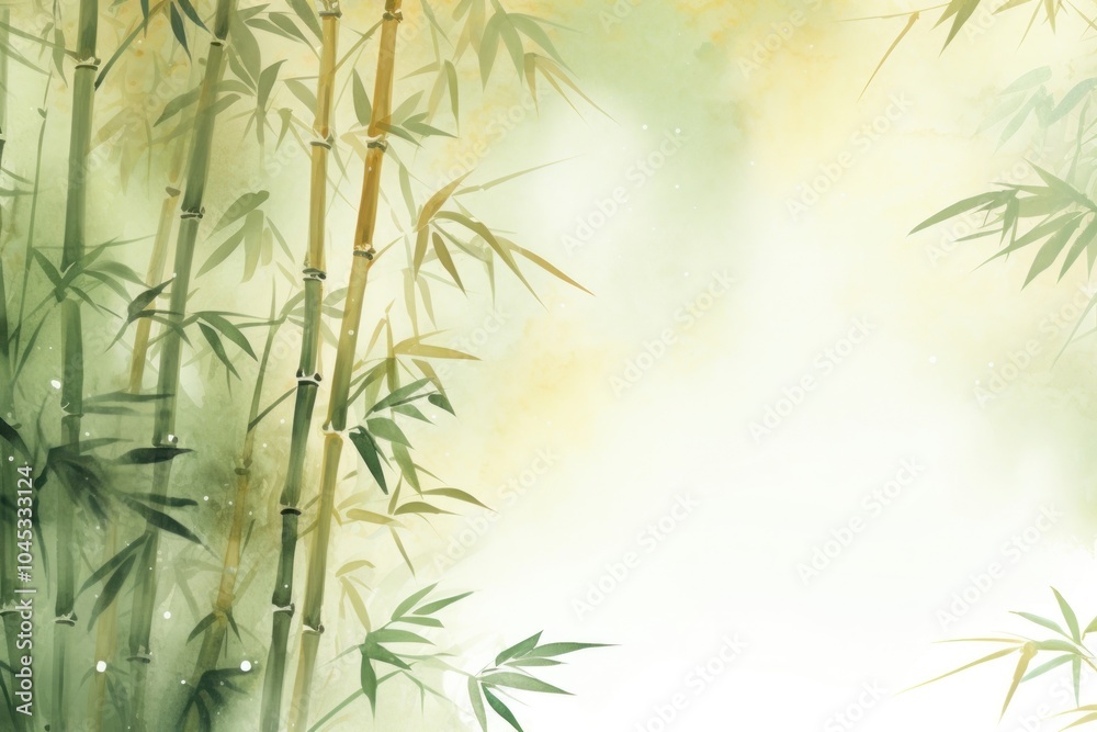 Bamboo tree watercolor background backgrounds plant green. Bamboo tree watercolor background backgrounds plant green.