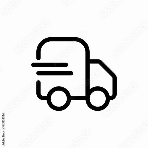 delivery truck icon sign vector