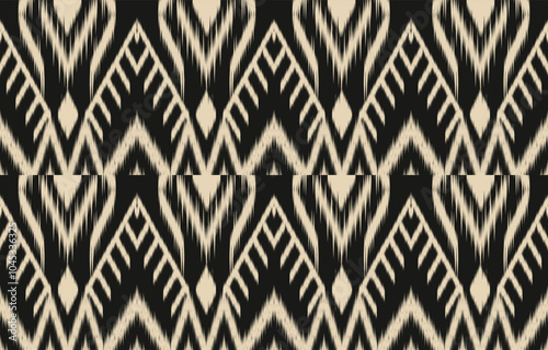 Geometric ethnic oriental ikat seamless pattern color oriental. Aztec ornament print. Design for background ,curtain, carpet, wallpaper, clothing, wrapping, Batik, vector illustration.