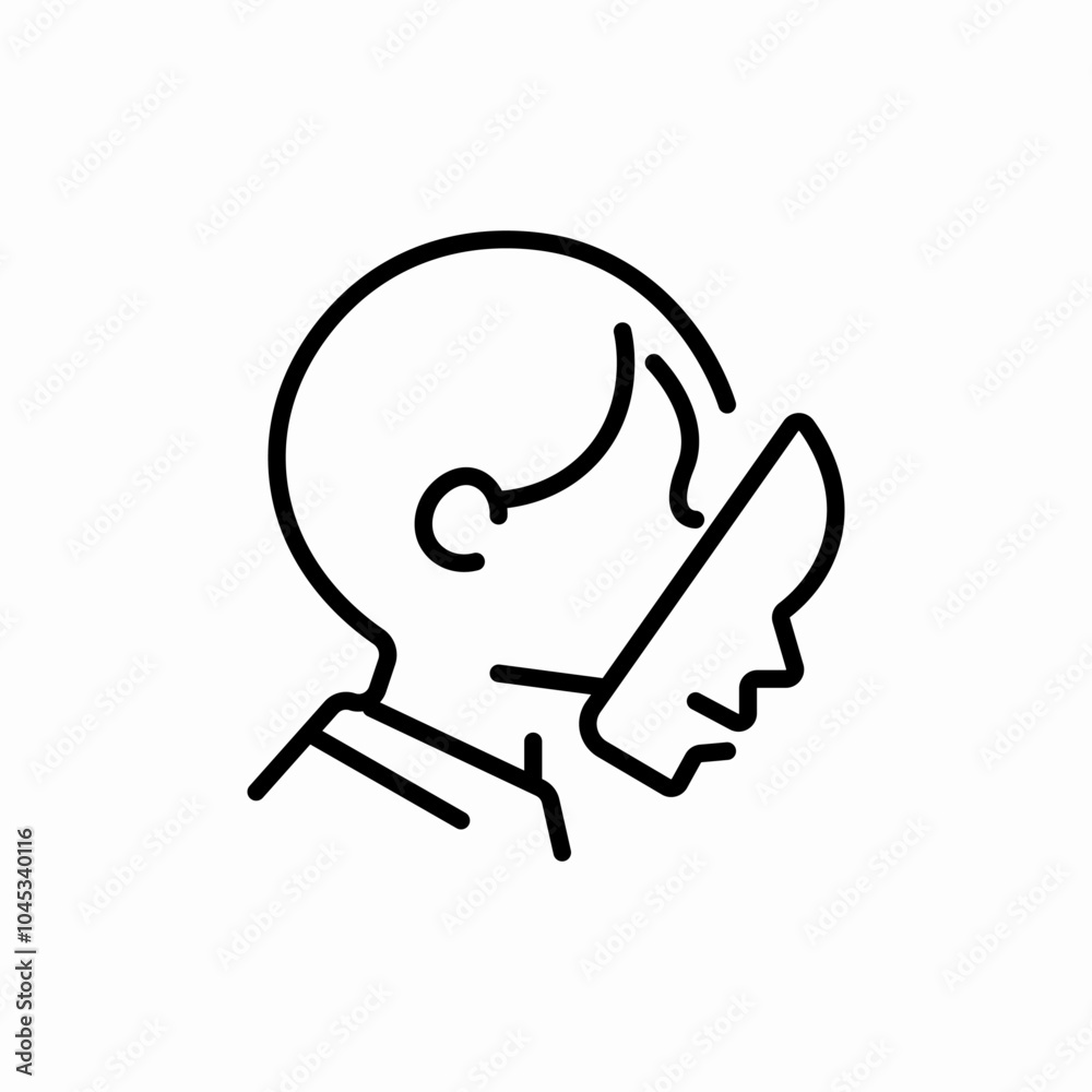 scary mask icon sign vector