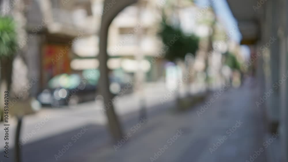 Blurred background of a city street with bokeh creating a soft and out of focus urban scene under daylight Blurred background of a city street with bokeh creating a soft and out of focus urban scene under daylight