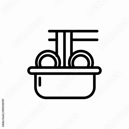 soup bowl icon sign vector