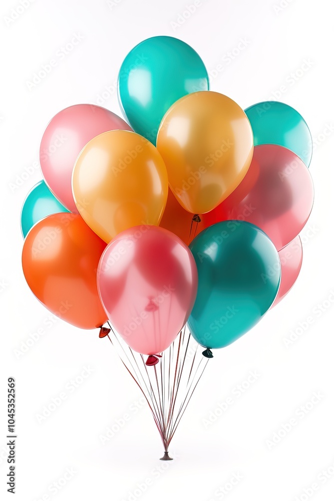 vertical image bunch of bright colorful balloons isolated on white background vertical image bunch of bright colorful balloons isolated on white background