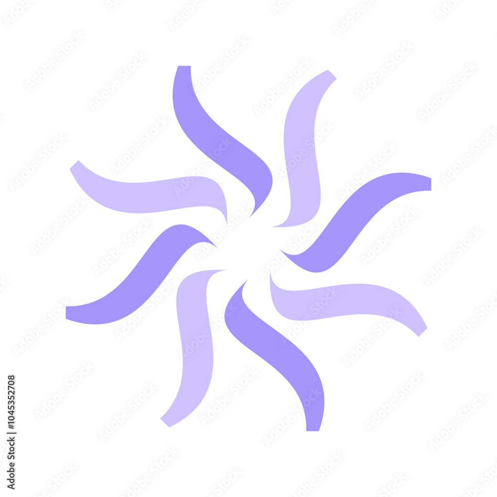 Simple purple circle elements vector illustration, abstract purple circle icon vector 