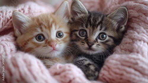 Cute moments of kittens and puppies featuring playful interactions and adorable expressions. Emphasizing cuteness and playfulness. Ideal for pet lovers�� social media.