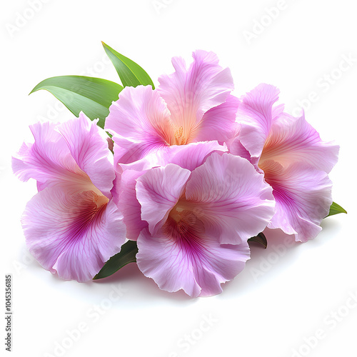 A delicate close-up of a blooming cattleya orchid in a spring garden, showcasing the beauty of nature with its bright petals .