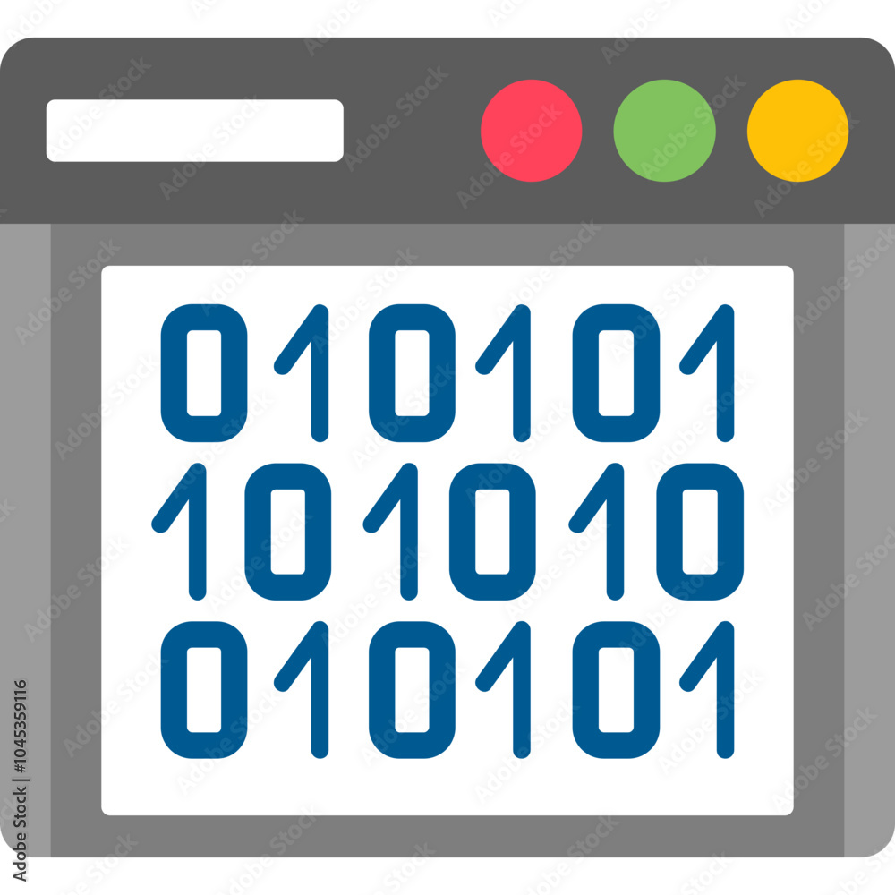Binary Code Icon Binary Code Icon