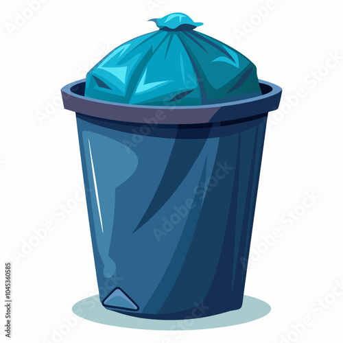  Bin Liner vector illustration on a white background