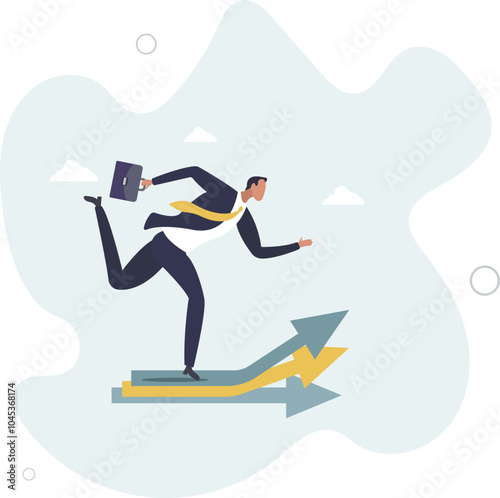 Career decision, choosing direction choices for future opportunity,flat design with people.