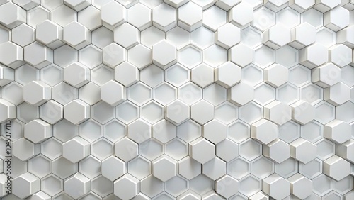 Clear pattern background with abstract hexagon shapes