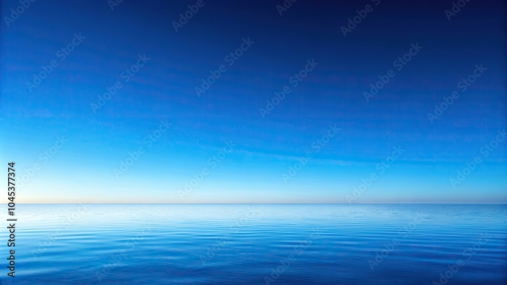 Clear sky background with blue gradient and empty horizon Clear sky background with blue gradient and empty horizon