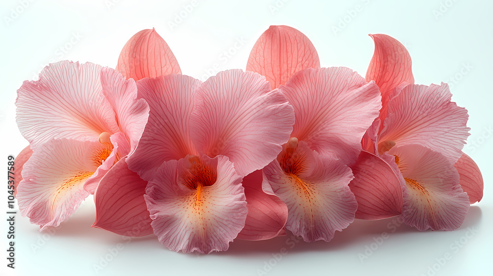 A delicate close-up of a blooming cattleya orchid in a spring garden, showcasing the beauty of nature with its bright petals . A delicate close-up of a blooming cattleya orchid in a spring garden, showcasing the beauty of nature with its bright petals .