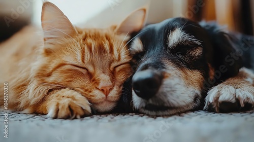 Heartwarming Moments of Senior Dog and Cat Companionship