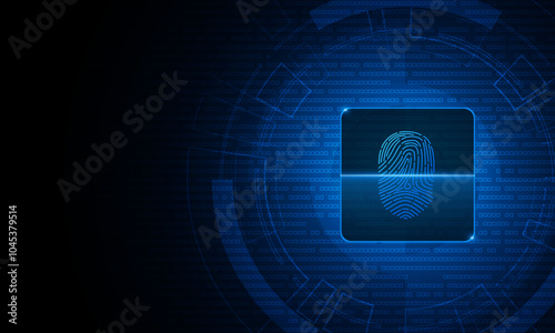 scan fingerprint, Cyber security and password control through fingerprints, access with biometrics identification	
