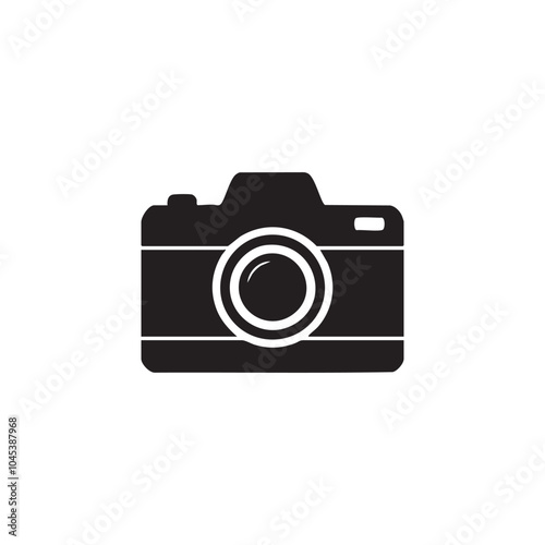 Black camera icon design art