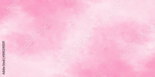 Vector fantasy light red and pink shades watercolor background. Hand drawn vector texture. Pastel color watercolor banner. Aquarelle paint paper textured stain canvas element for text design.	