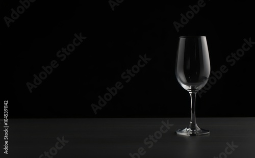 glass of wine, wine glass isolated on black background