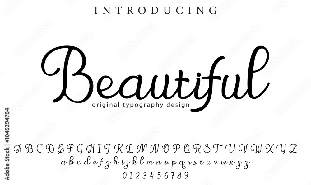 Beautiful Font Stylish brush painted an uppercase vector letters, alphabet, typeface Beautiful Font Stylish brush painted an uppercase vector letters, alphabet, typeface