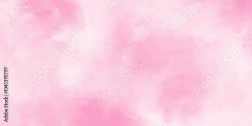 Vector fantasy light red and pink shades watercolor background. Hand drawn vector texture. Pastel color watercolor banner. Aquarelle paint paper textured stain canvas element for text design.	