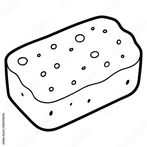 Sponge vector art line art

