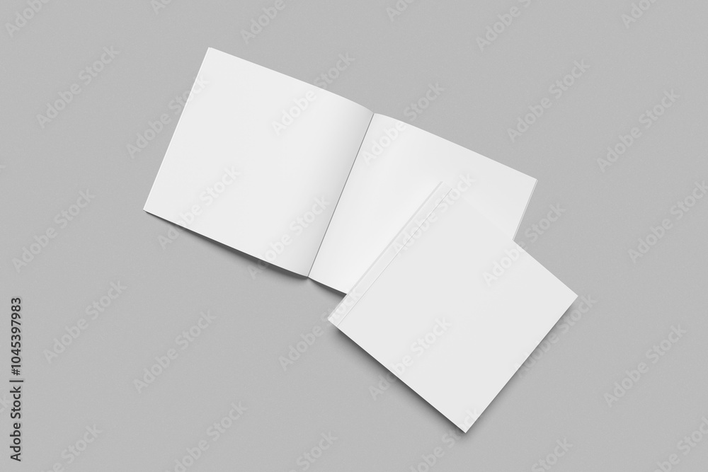 Square Brochure Blank Mockup Square Brochure Blank Mockup