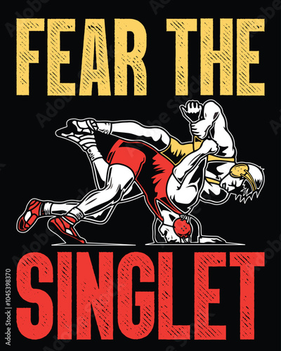 Custom Wrestling T-Shirt Design Eps File