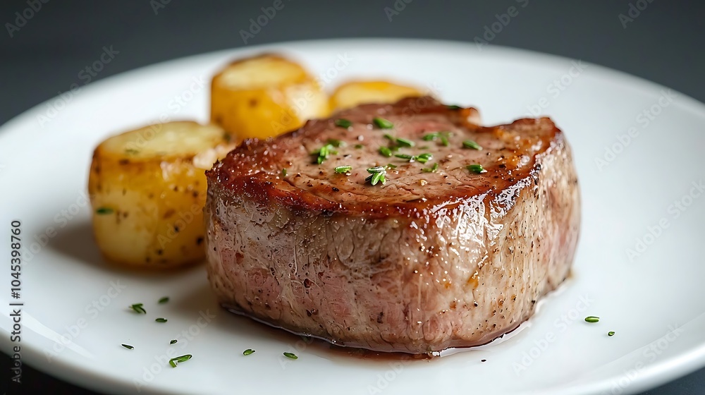 Indulge in the rich flavors of gourmet grilled beef tenderloin with roasted potatoes for a delectable dining experience Indulge in the rich flavors of gourmet grilled beef tenderloin with roasted potatoes for a delectable dining experience
