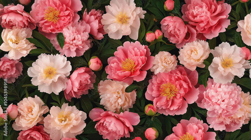 pink and white peonies pattern pink and white peonies pattern