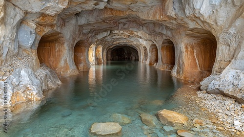 Underground carbon storage facility connected to a bioenergy plant, showcasing the integration of BECCS technology photo