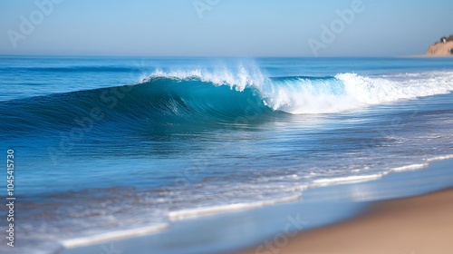 Wave energy technology integrated with a coastal renewable power grid, illustrating the future of ocean-based clean energy