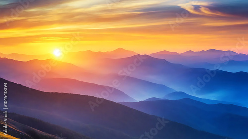 The sunset in the valley, wallpaper, a colorful natural phenomenon that is so beautiful