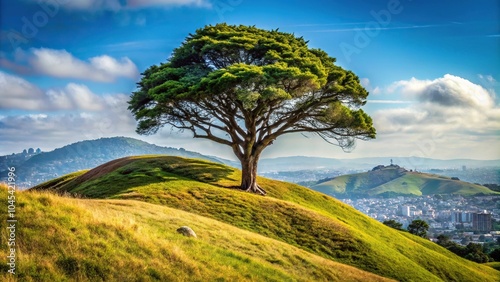 Macro observational tree on the slope of the hill of San Francisco photo