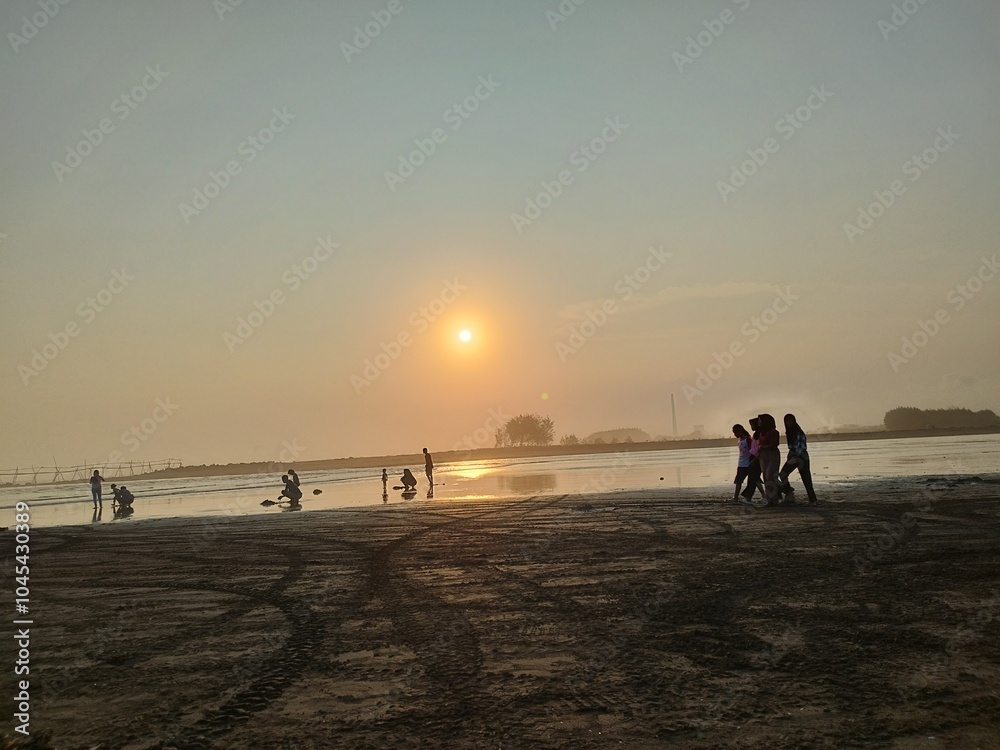 Fototapeta premium sunset on the beach