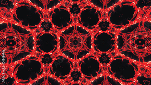 Abstract beautiful multicolor kaleidoscope background. Psychedelic blue geometric shapes. Beautiful multicolor kaleidoscopic texture. Unique kaleidoscope design. Vector illustration.