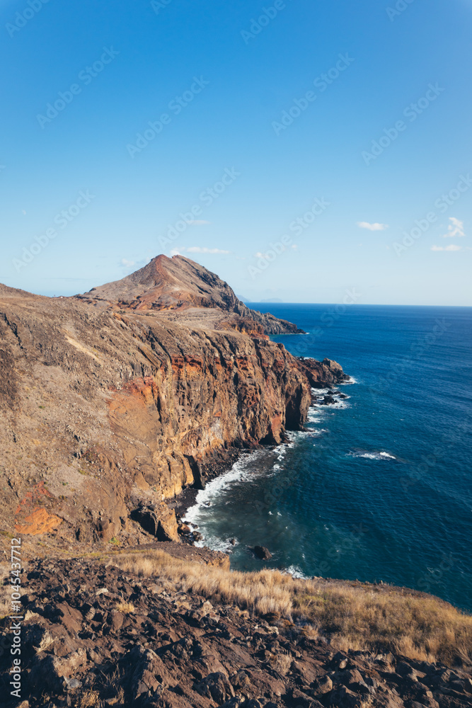 Rugged Coastline With Towering Cliffs Rugged Coastline With Towering Cliffs
