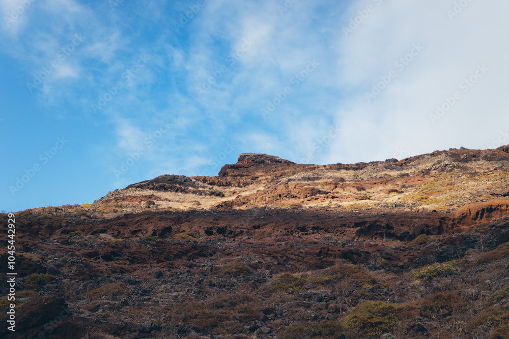 Mountain Range Landscape with Blue Sky and Clouds Mountain Range Landscape with Blue Sky and Clouds