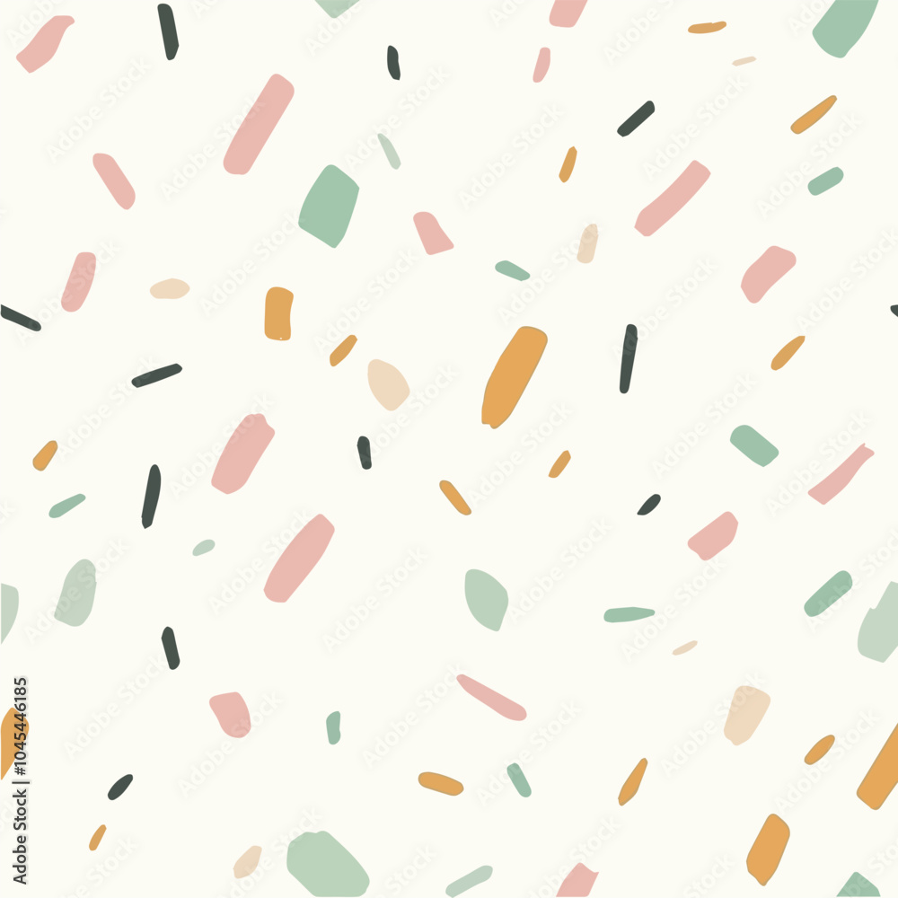Illustration seamless pattern of Hand Drawn Confetti Style Illustration seamless pattern of Hand Drawn Confetti Style