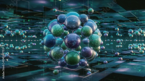 optics background with lots spots